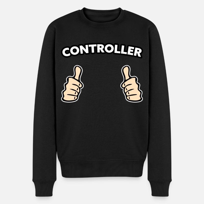 Controller Controlling Geschenkidee - Männer Premium Bio Pullover - Schwarz