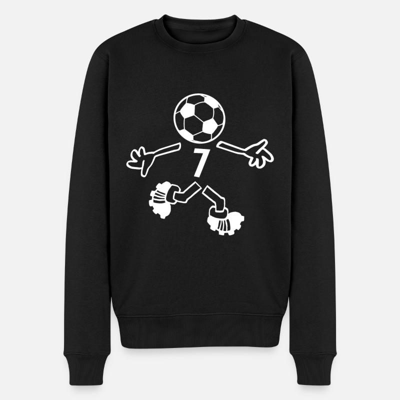 Le chiffre 7 - Pull Premium bio Homme - noir