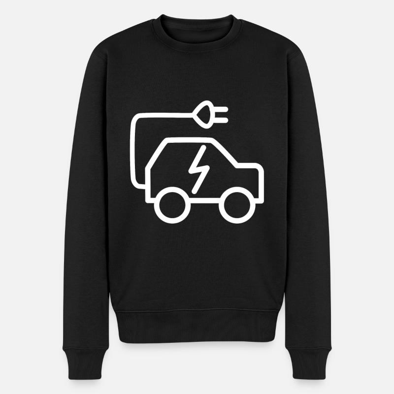Les voitures électriques - Pull Premium bio Homme - noir