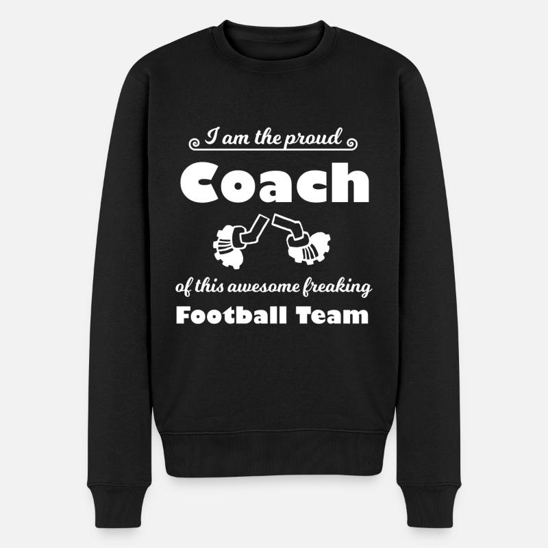 Der beste Trainer - Männer Premium Bio Pullover - Schwarz