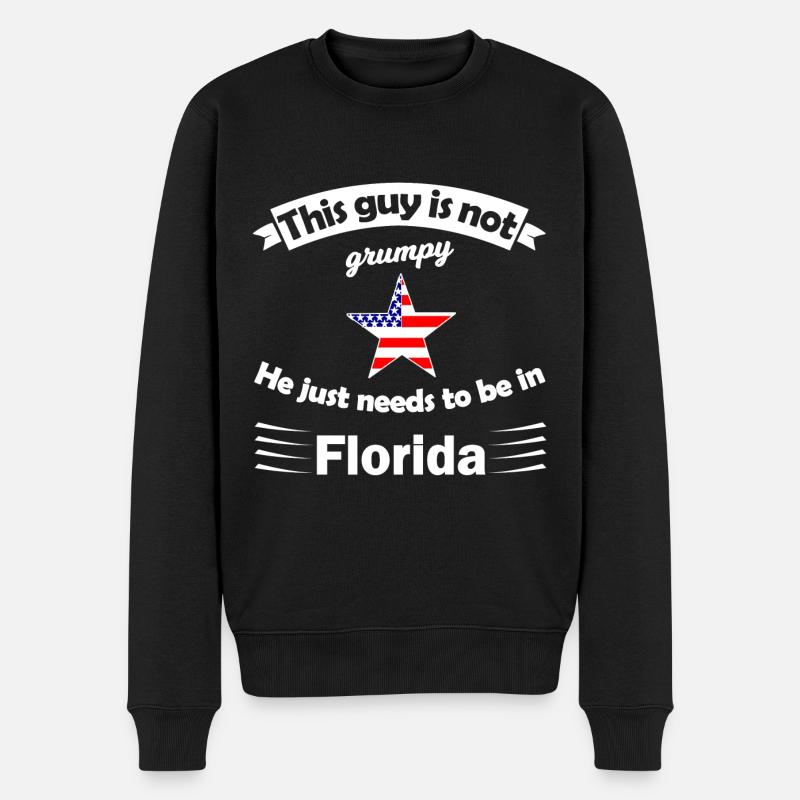 Américains de Floride - Pull Premium bio Homme - noir