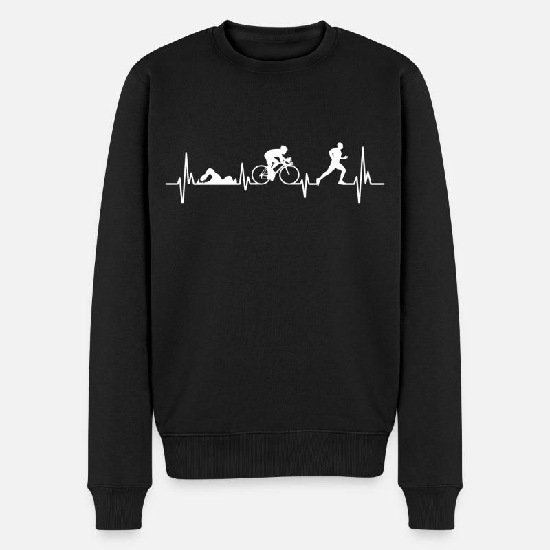 Triathlète de triathlon - Pull Premium bio Homme - noir