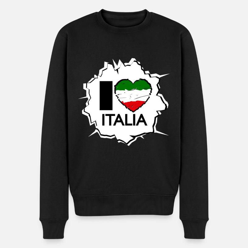 Amour italien - Pull Premium bio Homme - noir