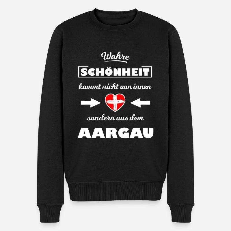 Die Aargauer - Männer Premium Bio Pullover - Schwarz