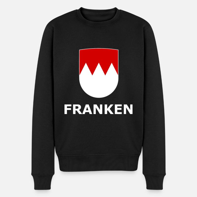 Der Franke - Männer Premium Bio Pullover - Schwarz