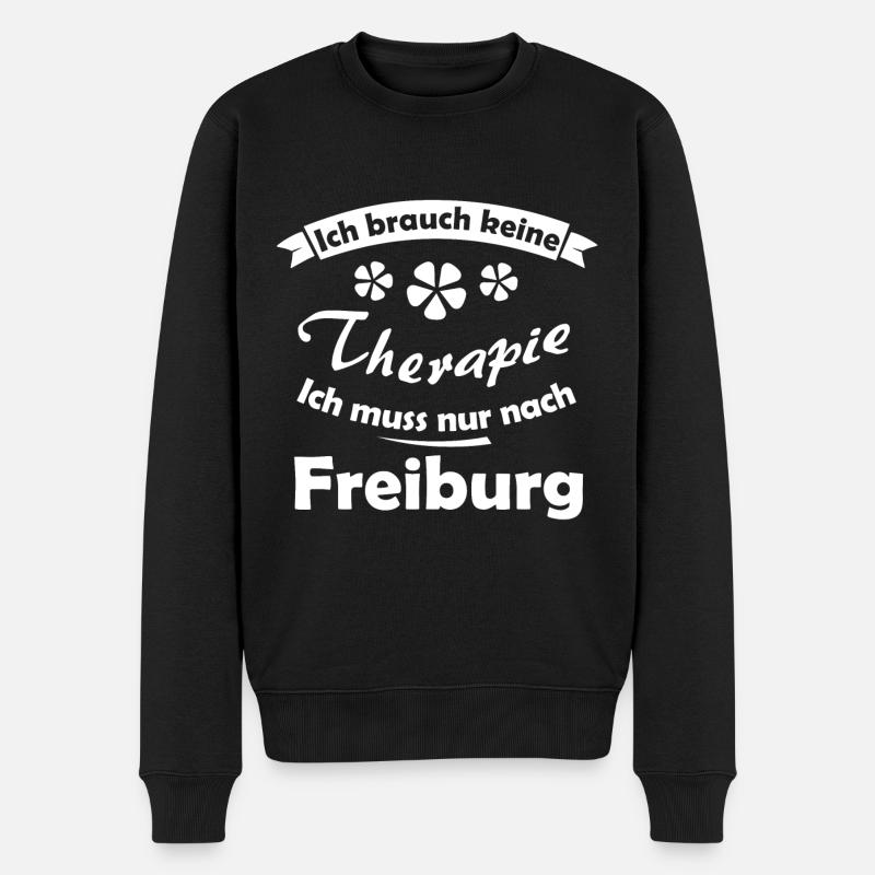 Daheem in Freiburg - Männer Premium Bio Pullover - Schwarz