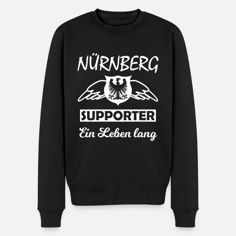 Franken Fans - Männer Premium Bio Pullover - Schwarz