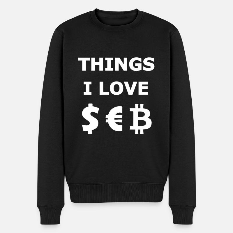 Der Liebhaber - Männer Premium Bio Pullover - Schwarz
