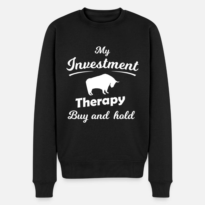 Der Börsen Investor - Männer Premium Bio Pullover - Schwarz