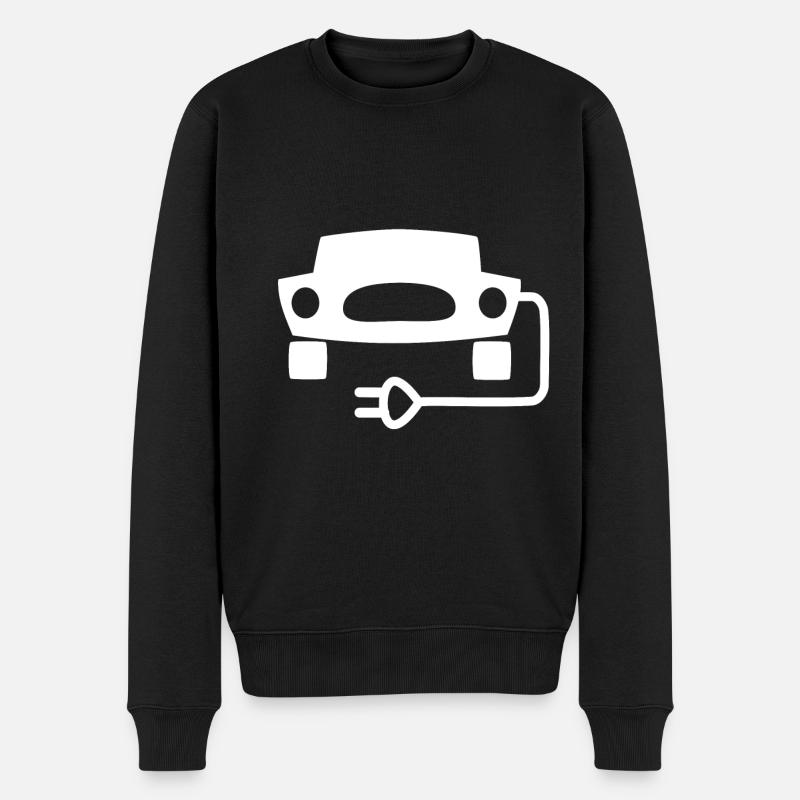 Les voitures électriques - Pull Premium bio Homme - noir