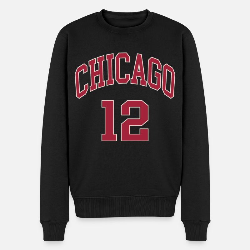 Chicago 12 - Pull Premium bio Homme - noir