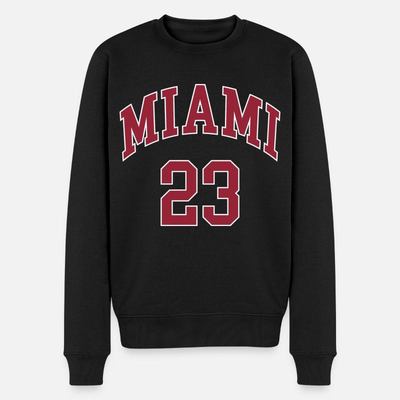 Miami 23 - Männer Premium Bio Pullover - Schwarz