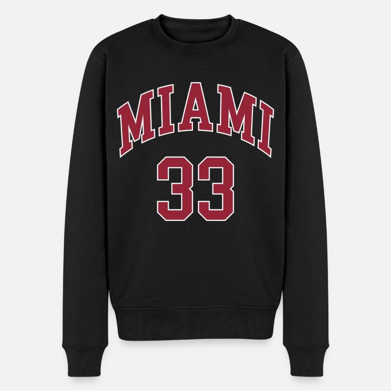 Miami 33 - Männer Premium Bio Pullover - Schwarz
