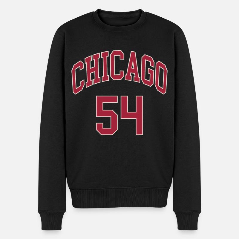 Chicago 54 - Pull Premium bio Homme - noir
