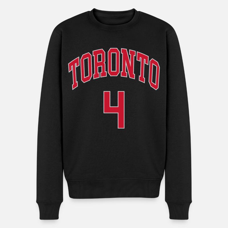 Toronto 4 - Männer Premium Bio Pullover - Schwarz