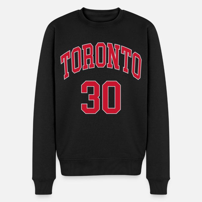 Toronto 30 - Männer Premium Bio Pullover - Schwarz