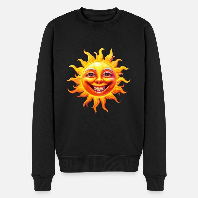 Sourire de soleil - Pull Premium bio Homme - noir