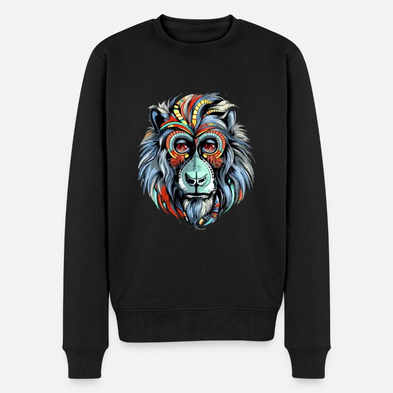 Kajou le mandrill - Pull Premium bio Homme - noir