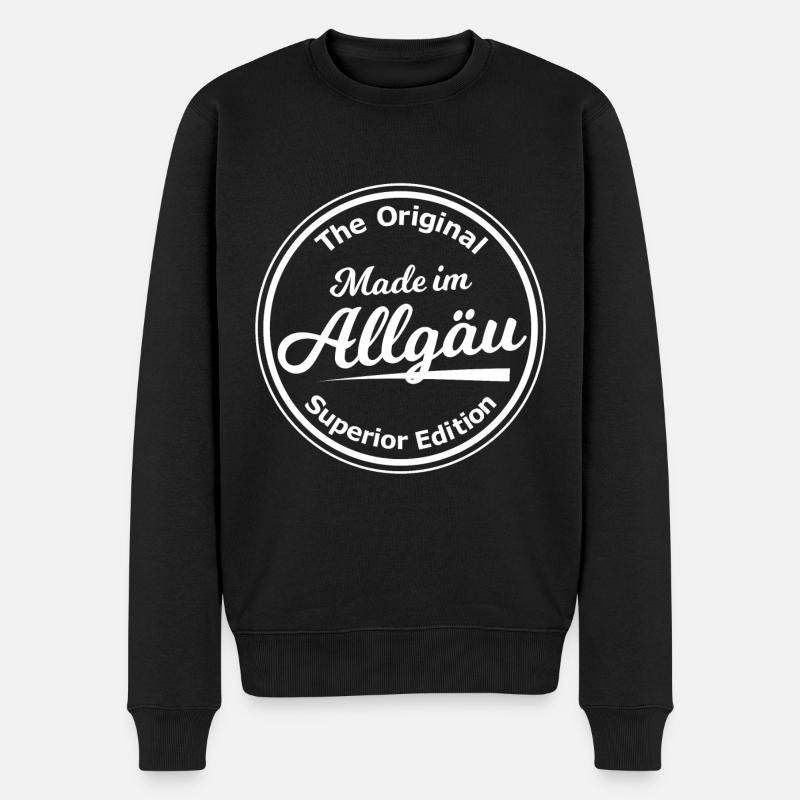 Die Allgäuer - Männer Premium Bio Pullover - Schwarz