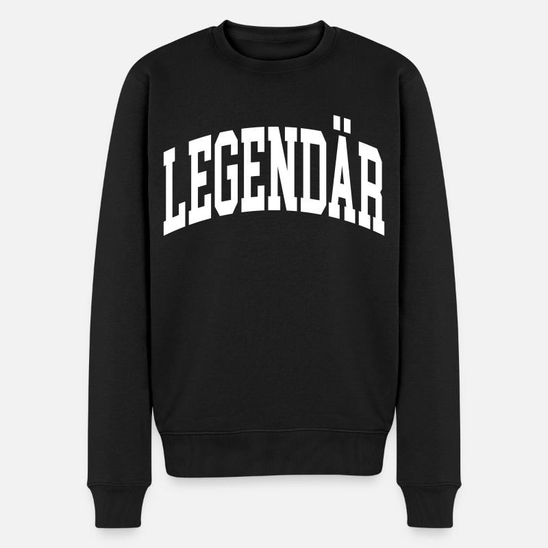 Legendär - Männer Premium Bio Pullover - Schwarz
