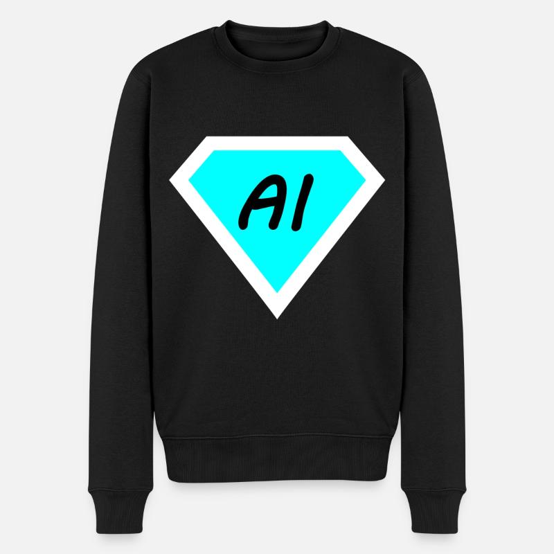 Technologie informatique artificielle - Pull Premium bio Homme - noir
