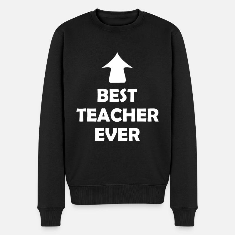 Der beste Klassenlehrer - Männer Premium Bio Pullover - Schwarz
