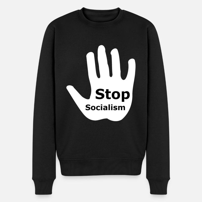 Arrêtez le socialisme - Pull Premium bio Homme - noir