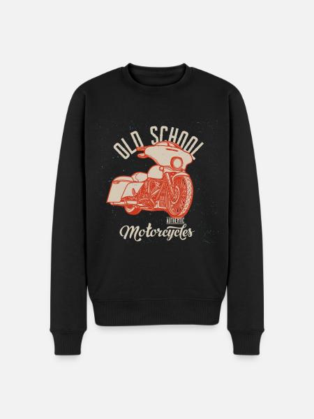 Chopper // Custom // Motorrad - Männer Premium Bio Pullover - Schwarz