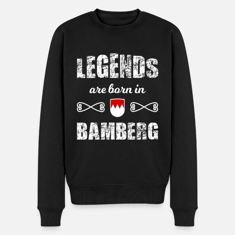 Die Legenden aus Bamberg - Männer Premium Bio Pullover - Schwarz