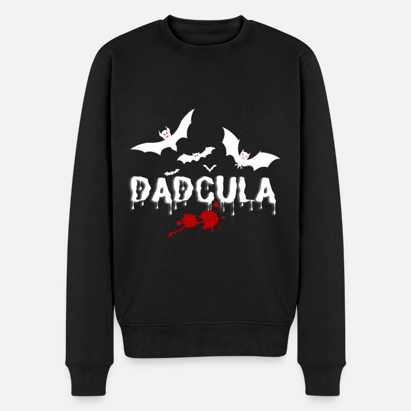 Dadcula L’Halloween effrayante du père de papa - Pull Premium bio Homme - noir