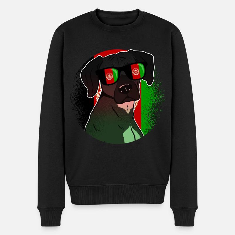 Afghanistan - Pull Premium bio Homme - noir