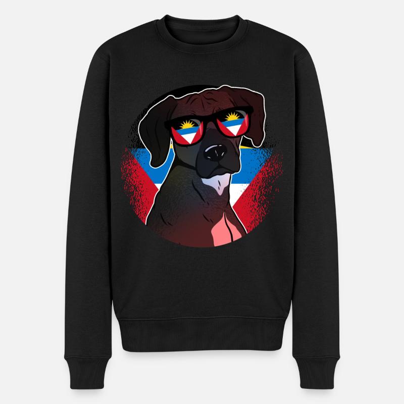 Antigua et Barbuda - Pull Premium bio Homme - noir