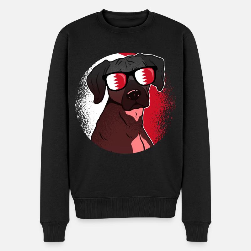 Bahrain - Männer Premium Bio Pullover - Schwarz