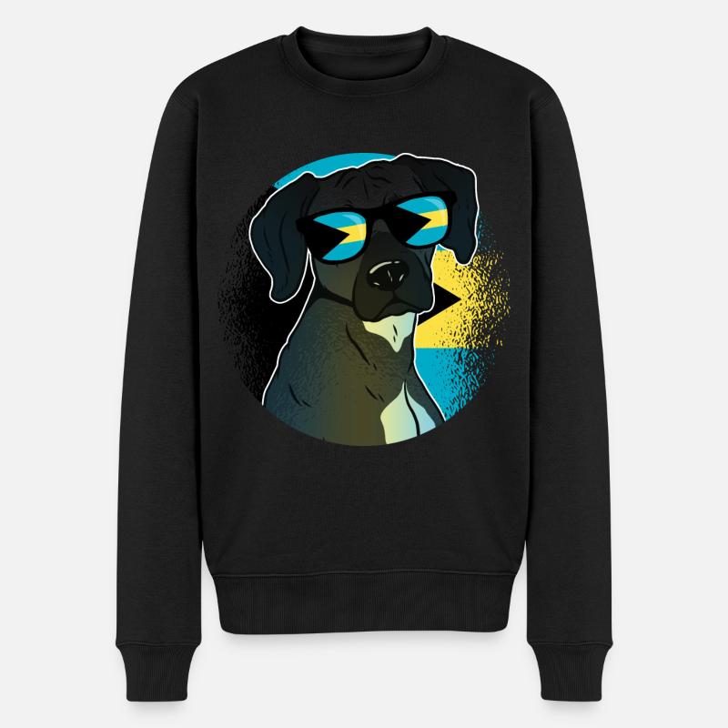 Bahamas - Männer Premium Bio Pullover - Schwarz