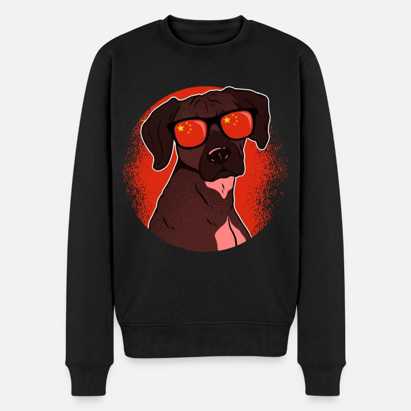 Chine - Pull Premium bio Homme - noir