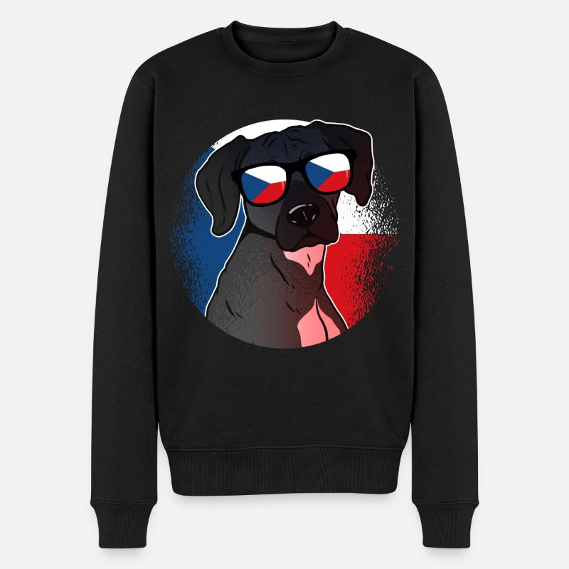 République tchèque - Pull Premium bio Homme - noir