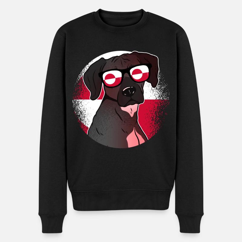 Grönland - Männer Premium Bio Pullover - Schwarz