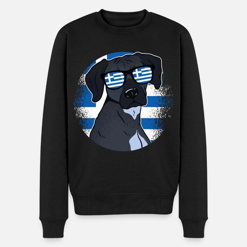 Grèce - Pull Premium bio Homme - noir