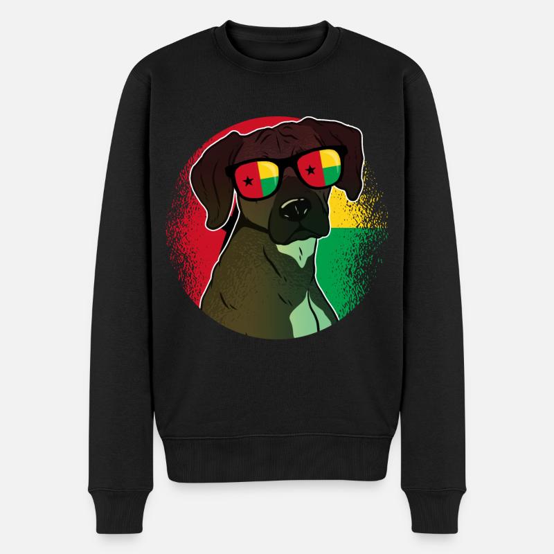 Guinée-Bissau - Pull Premium bio Homme - noir