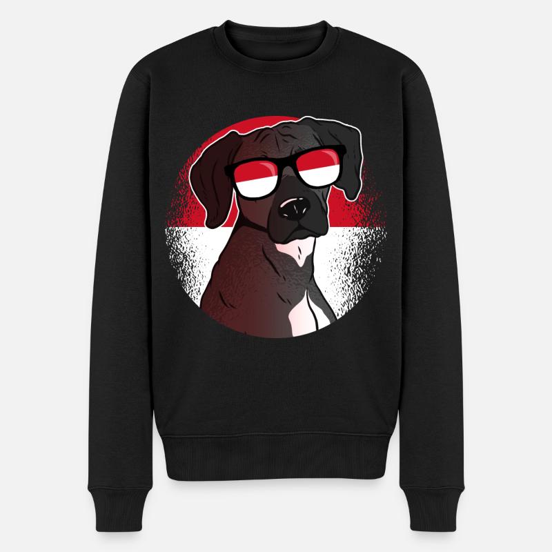 Indonesien - Männer Premium Bio Pullover - Schwarz