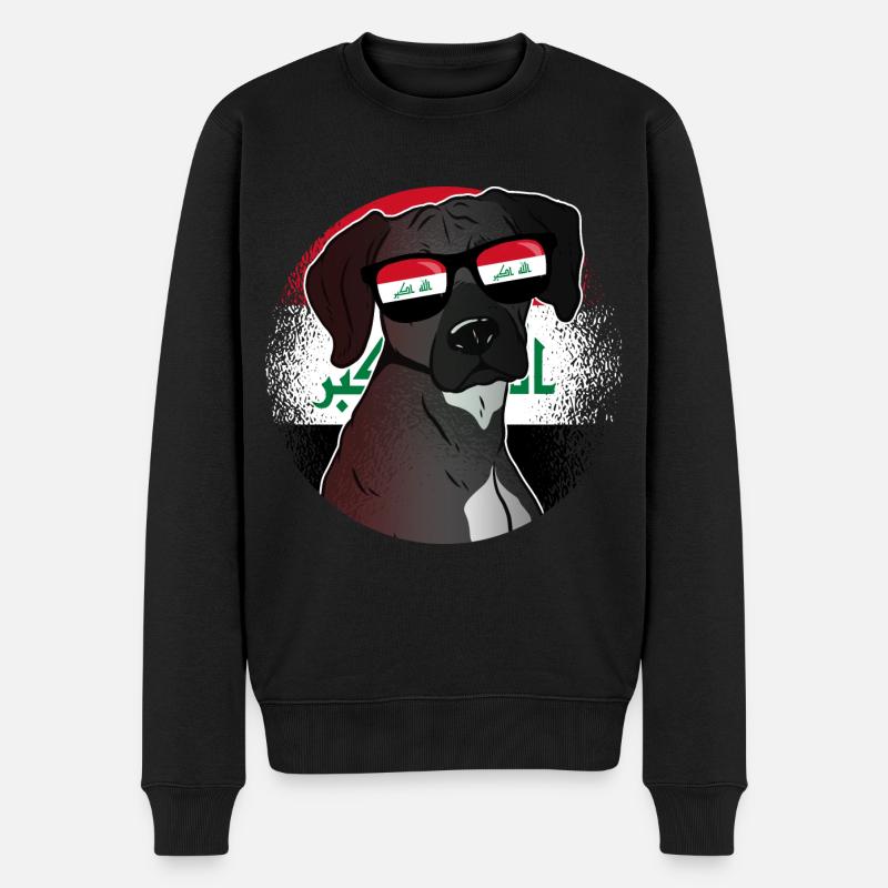 Irak - Männer Premium Bio Pullover - Schwarz