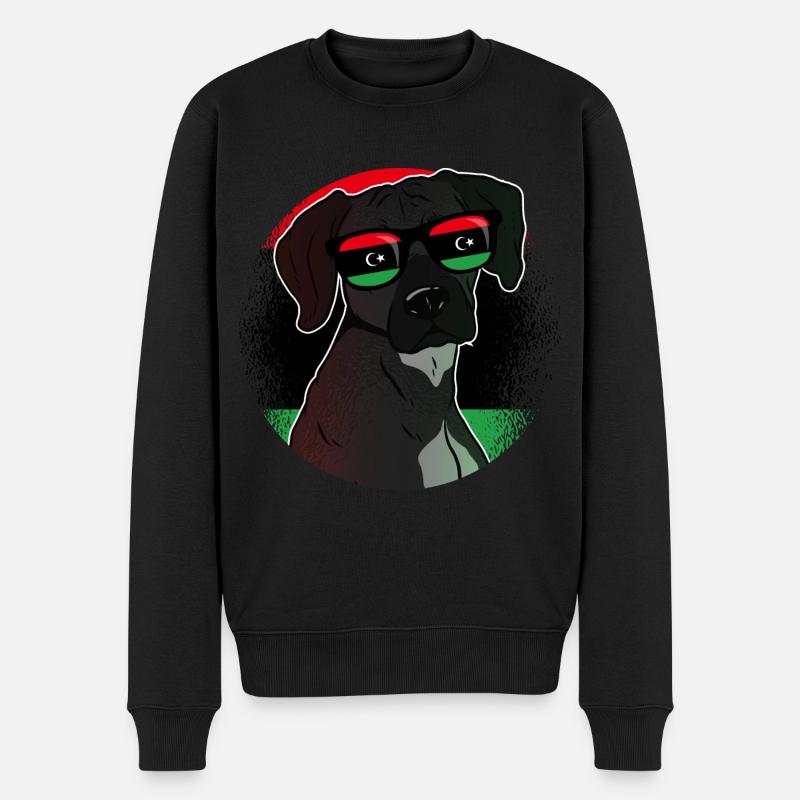 Libyen - Männer Premium Bio Pullover - Schwarz