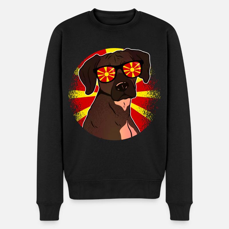 Macédoine - Pull Premium bio Homme - noir