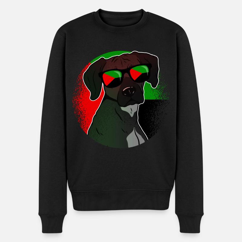 Martinique - Männer Premium Bio Pullover - Schwarz