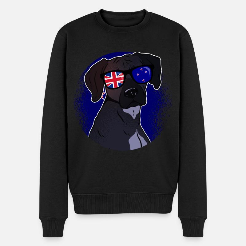 Nouvelle Zélande - Pull Premium bio Homme - noir