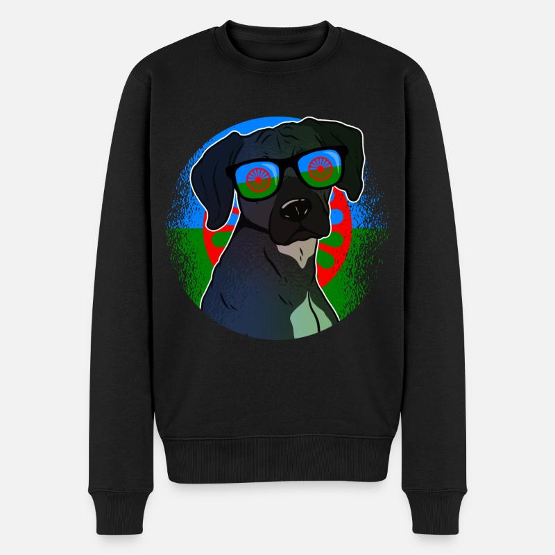 Roma - Männer Premium Bio Pullover - Schwarz