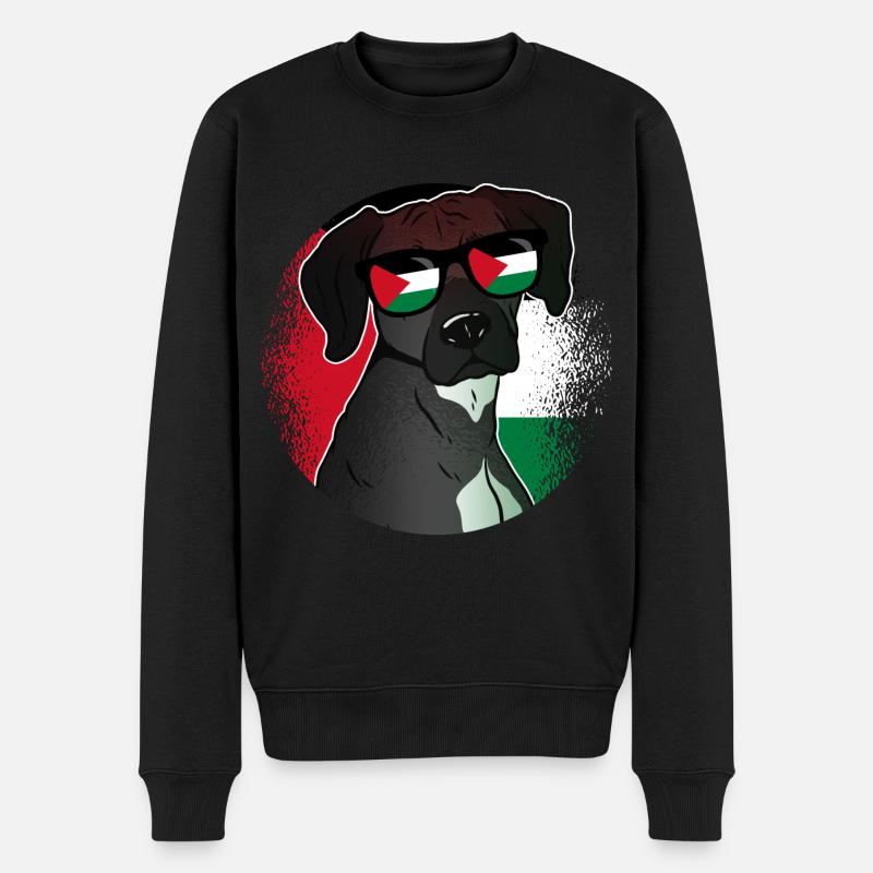 Palestine - Pull Premium bio Homme - noir