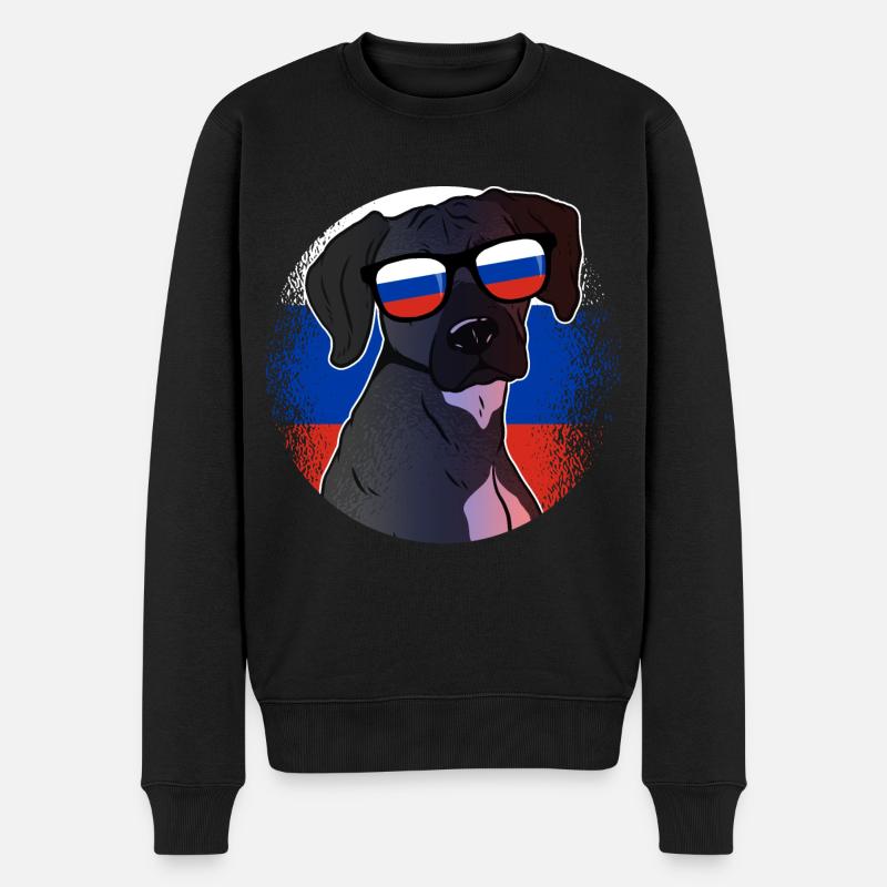 Russie - Pull Premium bio Homme - noir