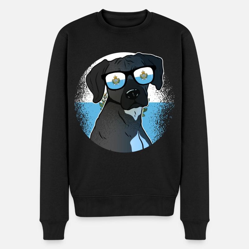 Saint-Marin - Pull Premium bio Homme - noir