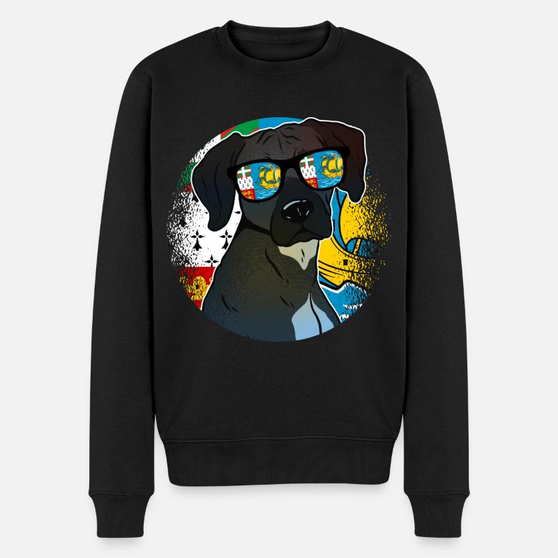 Saint Pierre et Miquelon - Pull Premium bio Homme - noir